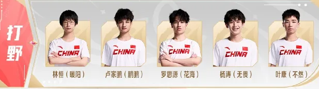 王者荣耀亚运会中国队名单